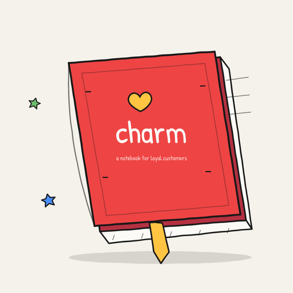25% off · Charm Notebook